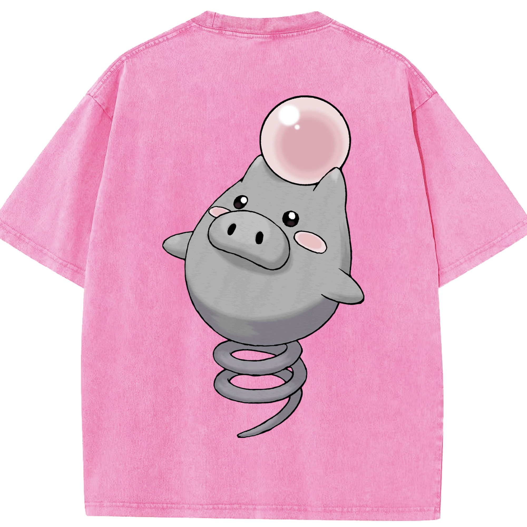 （画像用） ポケットモンスター Pokémon 綿100% ヴィンテージ風 半袖Tシャツ（背面プリント）